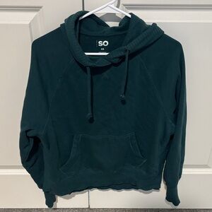 SO Women's Teal Cowl Neck Sweater